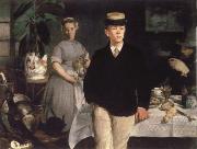 Pinakothek new the Fruhstuck in the studio Edouard Manet